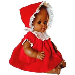 Vintage 1972 Shindana Drink And Wet Baby Zuri African American Doll Mold…